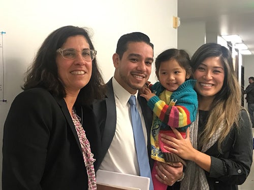Judy London, Luis Perez and his family