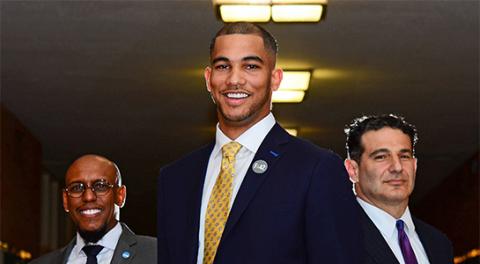 Left to right: Donald Remy, Cody McDavis ’19 and Doug Greenberg