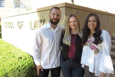 From left: Stephano Medina, Kelsey White, and Eliana Navarro Gracian