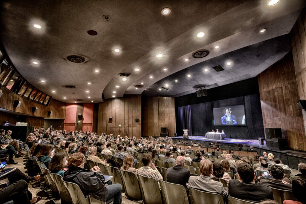 Scenes from a previous-year’s installment of the annual UCLA Entertainment Symposium.