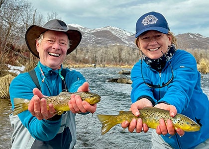 From left: Guy and Laurie Halgren