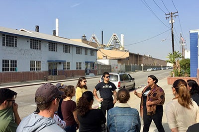 Students out in the field, doing work for UCLA Law's Emmett Institute