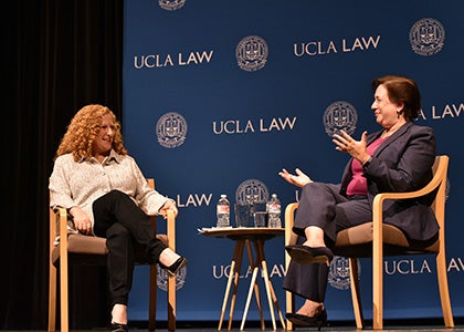 Jennifer Mnookin (left) and Elena Kagan
