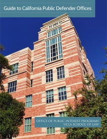 Cover of Guide to California Public Defender OOffices