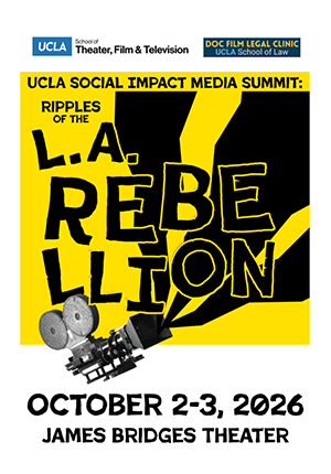 Poster for the UCLA Social Impact Media Summit