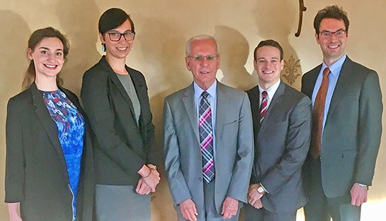 From left: Vivian Delchamps, Sunney Poyner, Tony Coelho, David Koller, and James Darling.