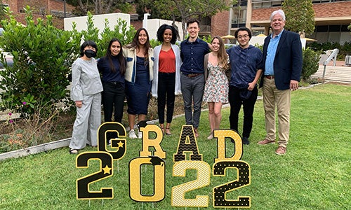 2022 graduates of the program with Michael Roberts (far right).
