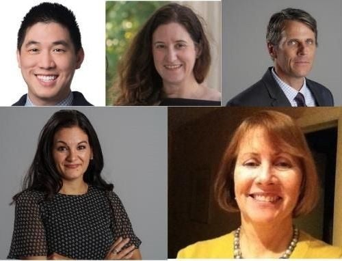 Clockwise from top left: Jonathan Lai, Carrie Levine, Patrick Marley, Yvonne Wingett Sanchez, and Pamela Fessler