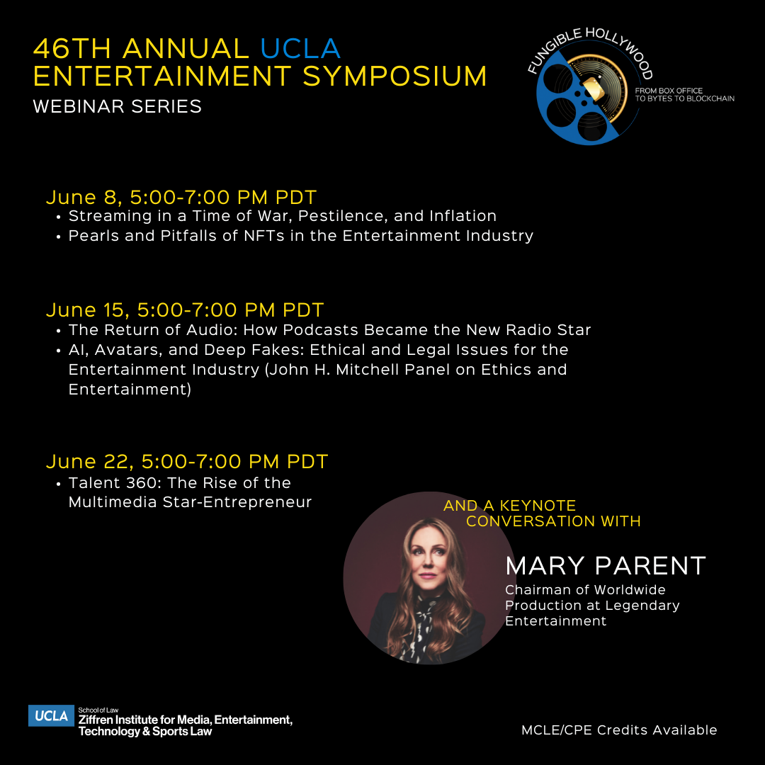 2022 UCLA Entertainment Symposium schedule