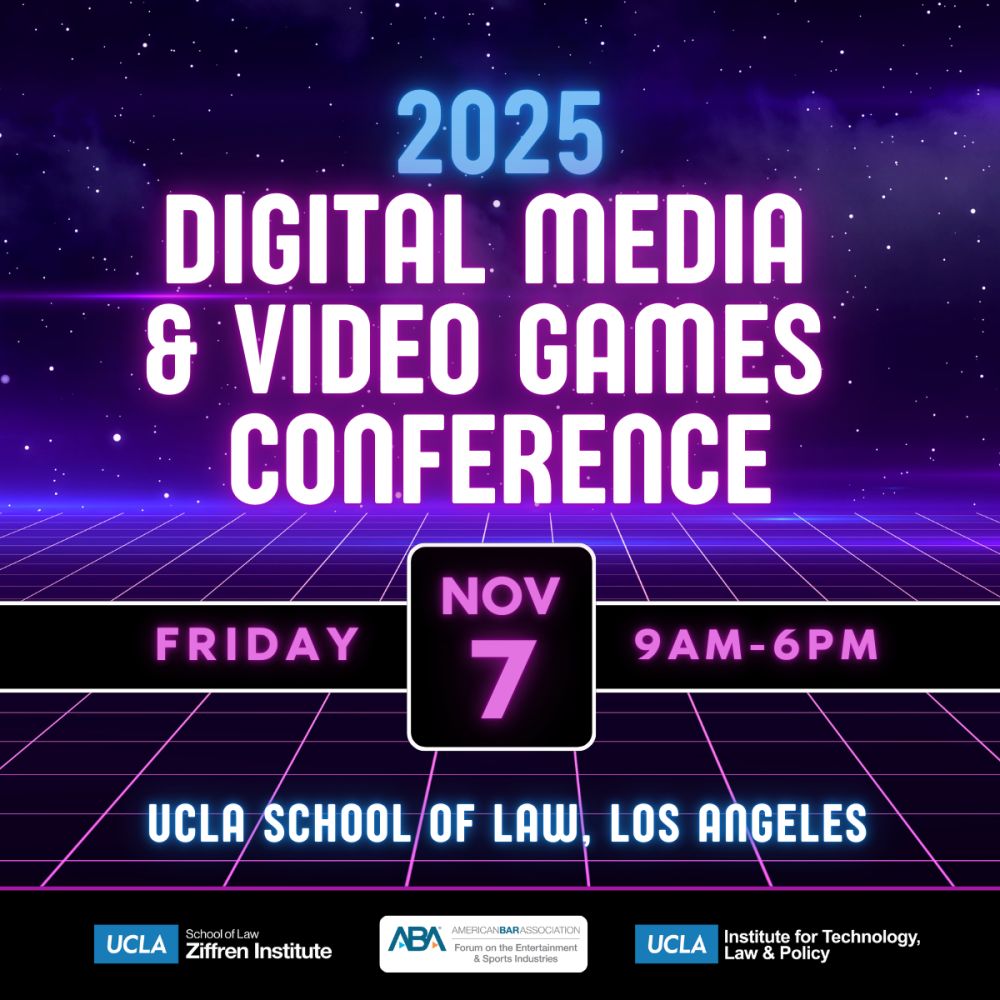 Top headline: 2025 Digital Media and Video Games Conference flyer