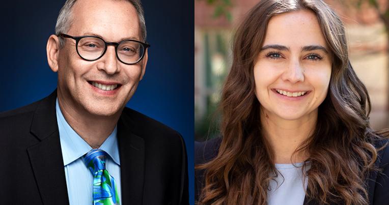 Rick Hasen (left) and Shelby Wayment (right)