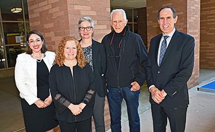 Pictured left to right: Marisa Hernandez-Stern, Jennifer Mnookin, Joanna Schwartz, Terry Sanders, and Dean Pregerson