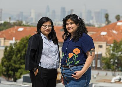 Idalmis Vaquero, left, and Jennifer Ganata