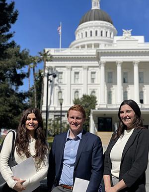 From left: Adrianne Davies, Owen McAleer and Gabi Rosenfeld.