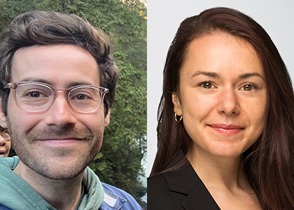 Sean Anderson (left) and Emily Warfield