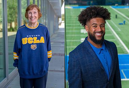 Donna Cox Wells (left) and Chase Griffin. Photo credit: Trever Ducote/UCLA