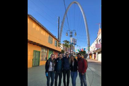 Kristen Dooley with fellow clinic students Josh Brown, Sebastian Spollman, and Gina Allen, as well as Fellow/Staff Attorney Ali O’Brien.
